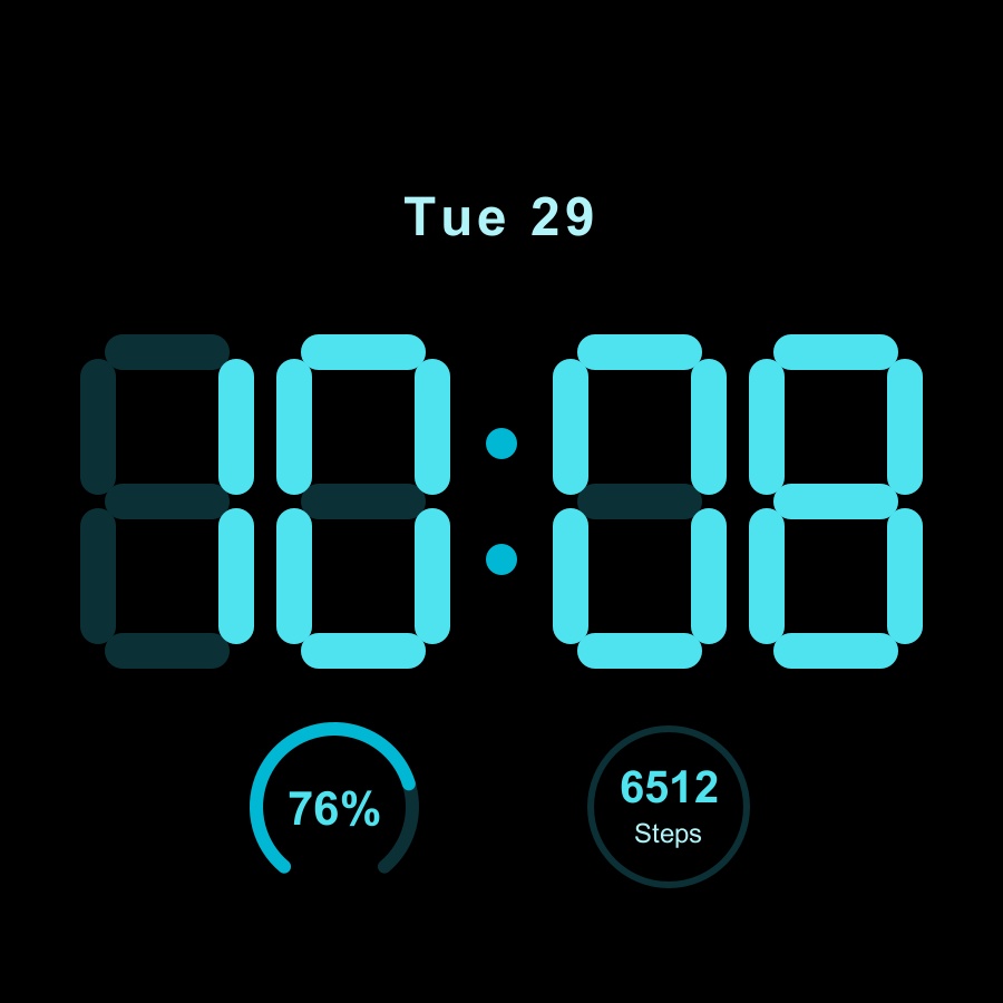 Morph watch face, Ocean theme