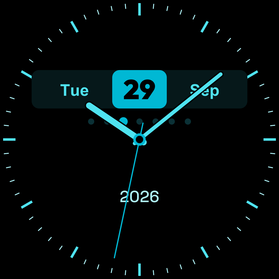Datum watch face, Ocean theme