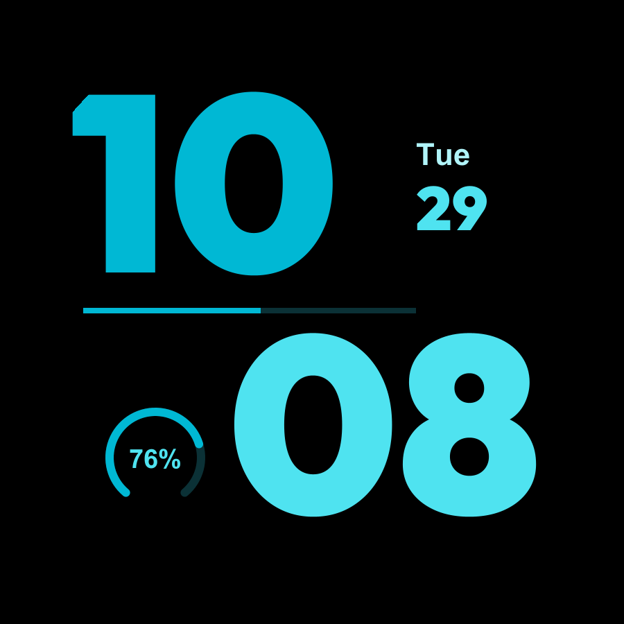 Stack watch face, Ocean theme