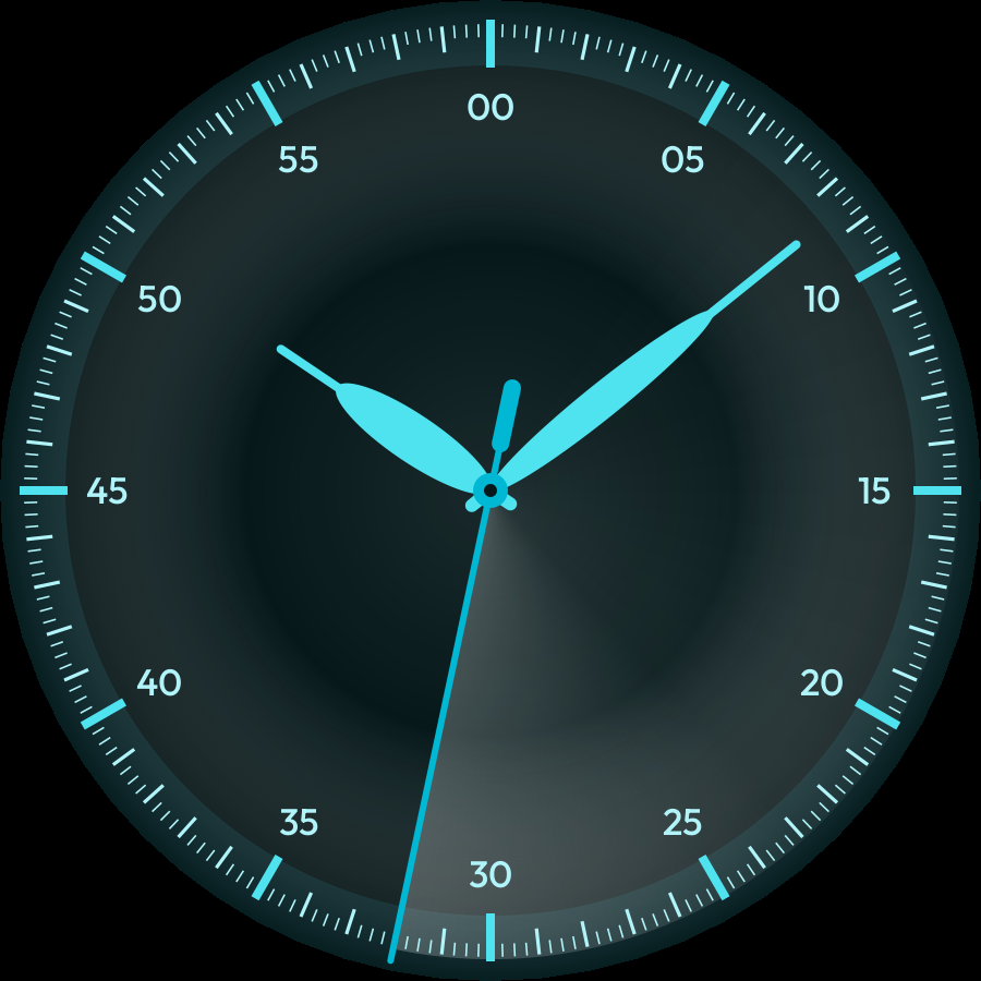 Sweep watch face, Ocean theme