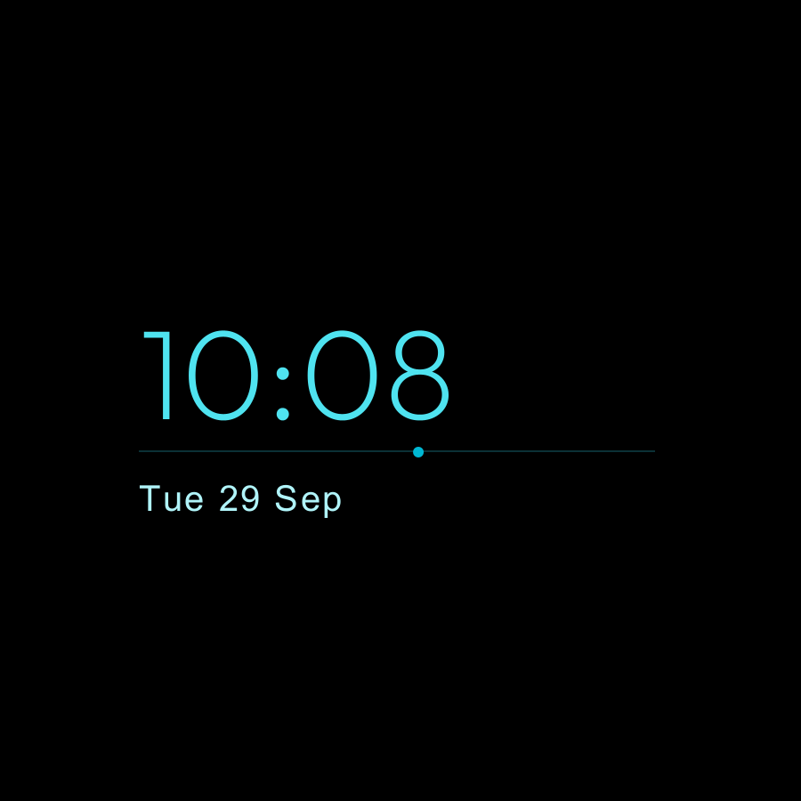 Zero Plus watch face, Ocean theme
