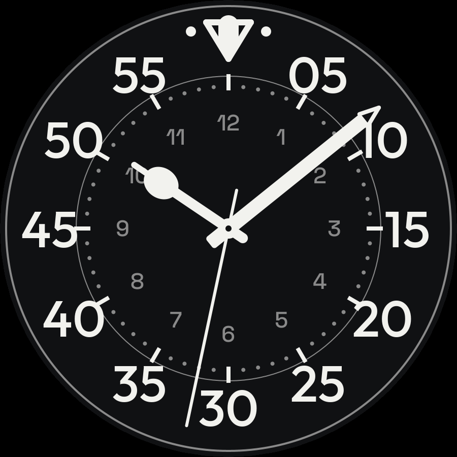 Aviator watch face, Classic theme