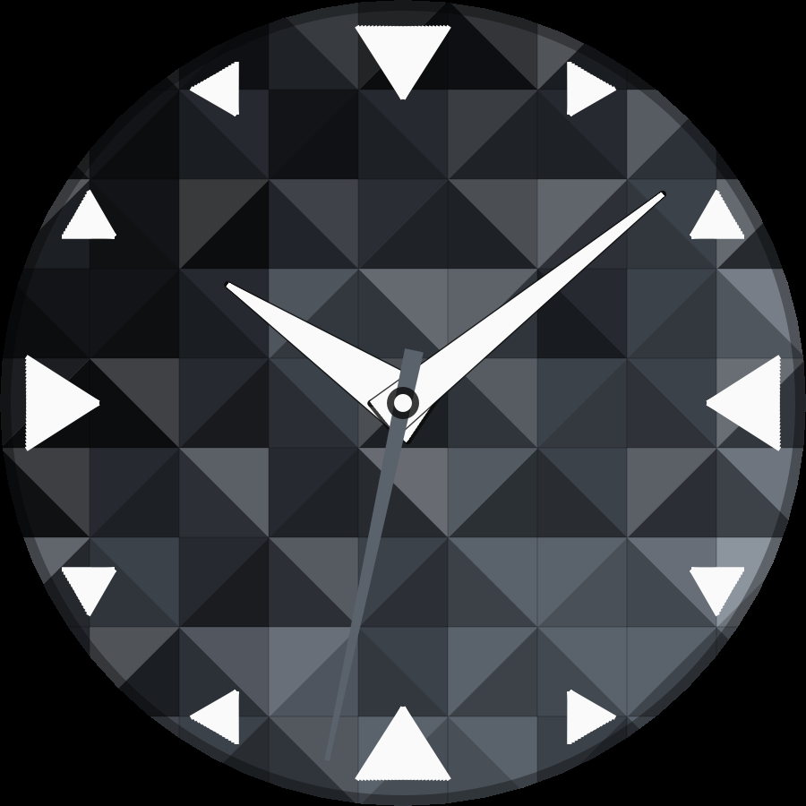 Prism watch face, Graphite theme