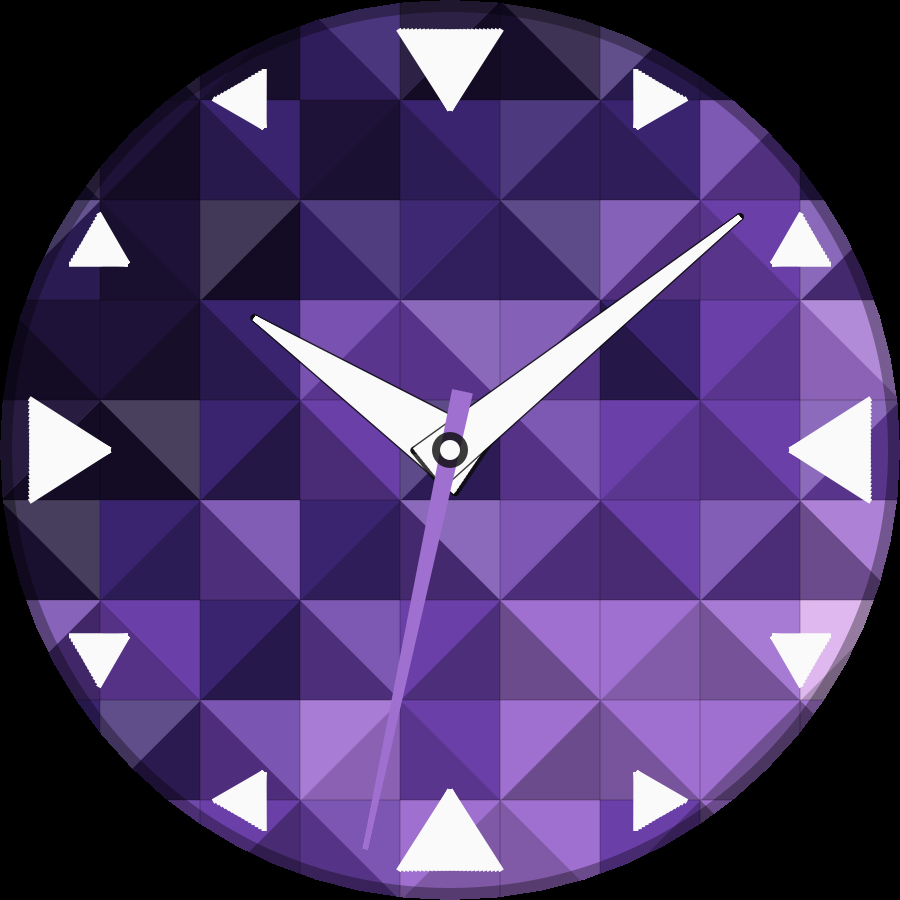 Prism watch face, Lilac theme
