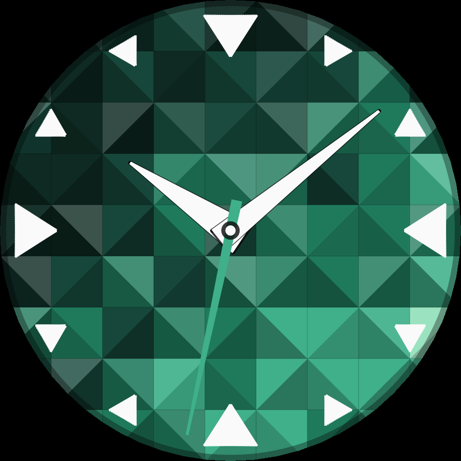 Prism watch face, Mint theme