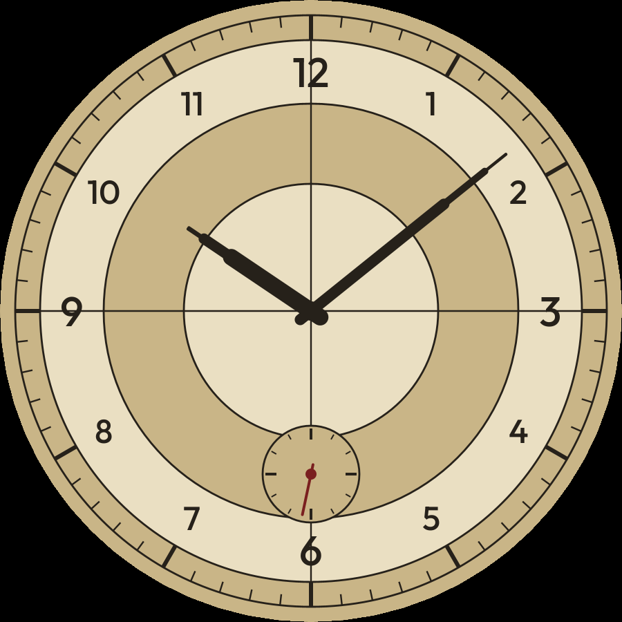 Sector watch face, Champagne theme