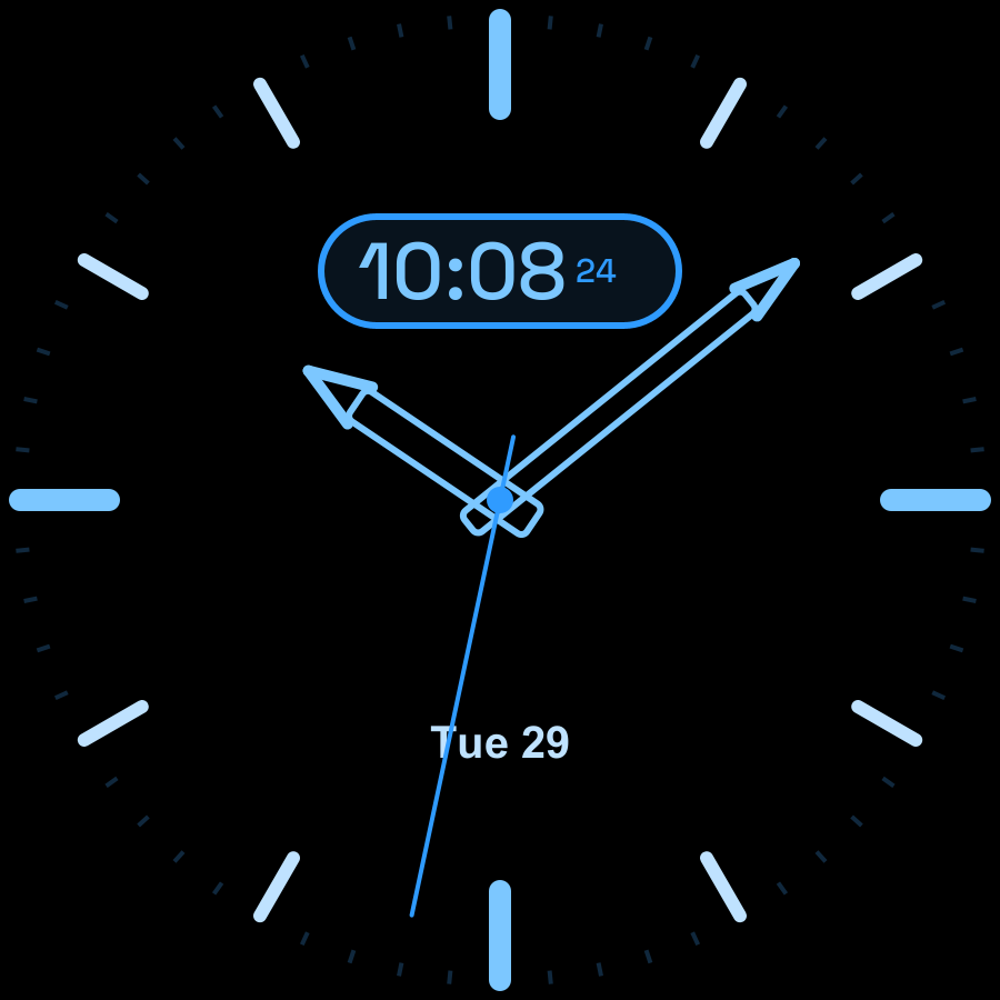 Dual watch face, Sky theme