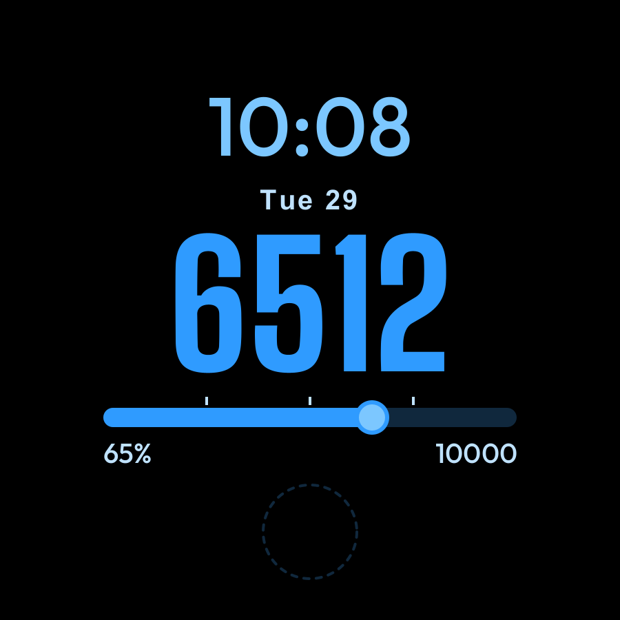 Walker watch face, Sky theme