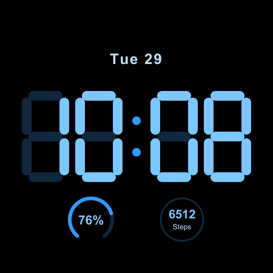 Morph watch face, Sky theme