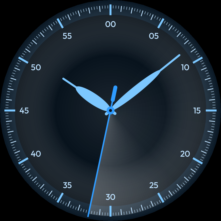 Sweep watch face, Sky theme