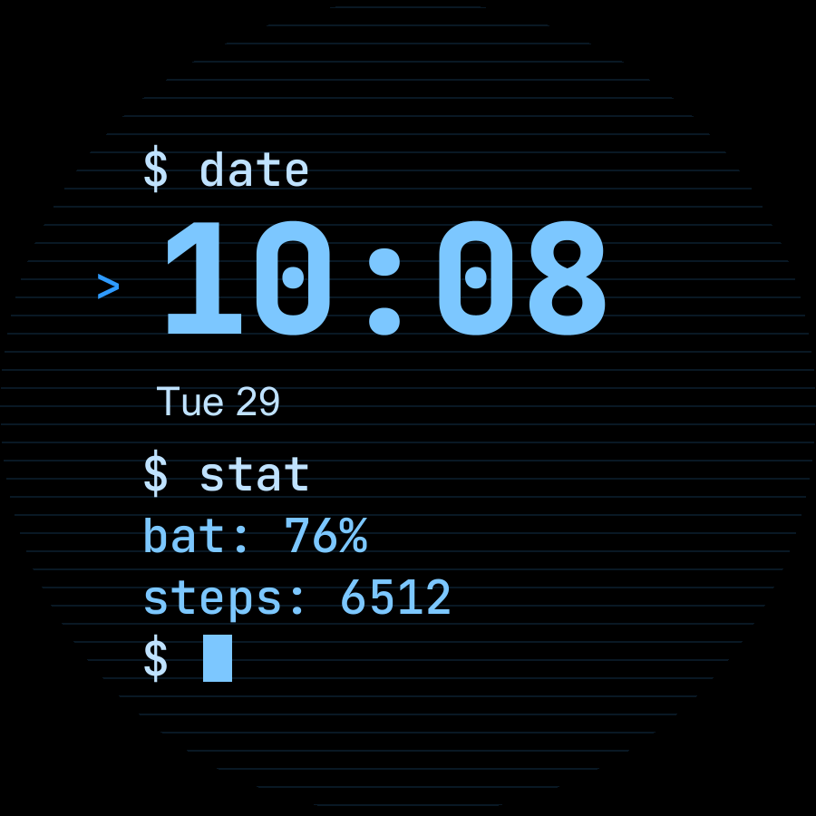 Terminal watch face, Sky theme