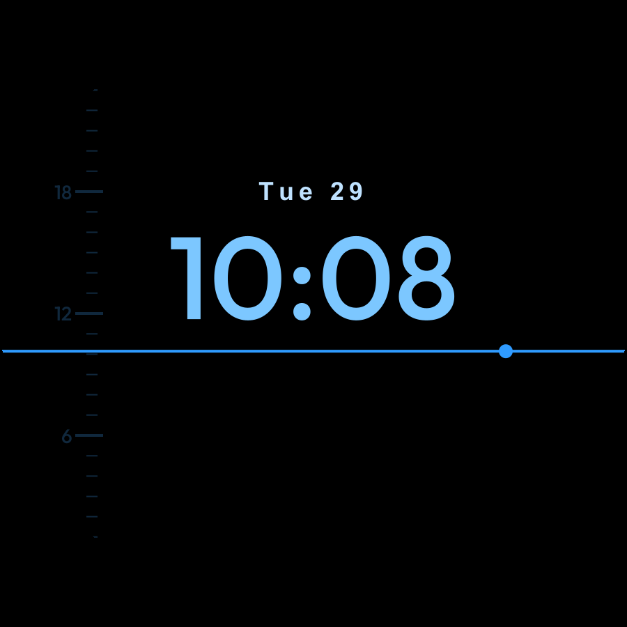 Level watch face, Sky theme