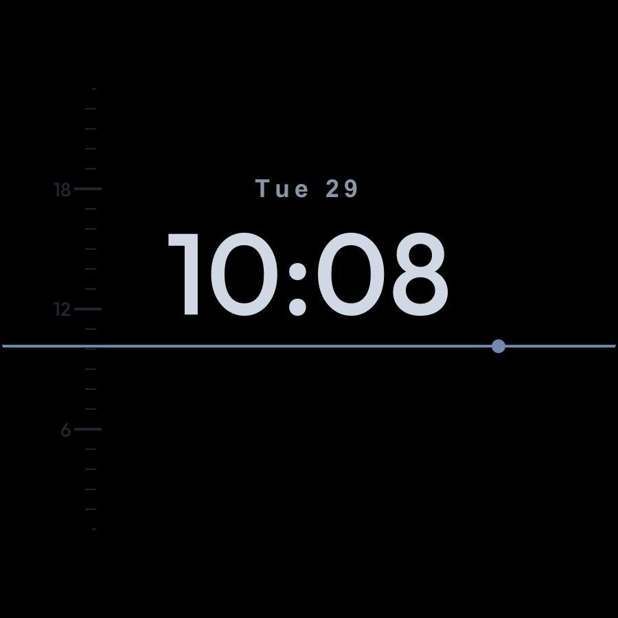 Level watch face, Slate theme