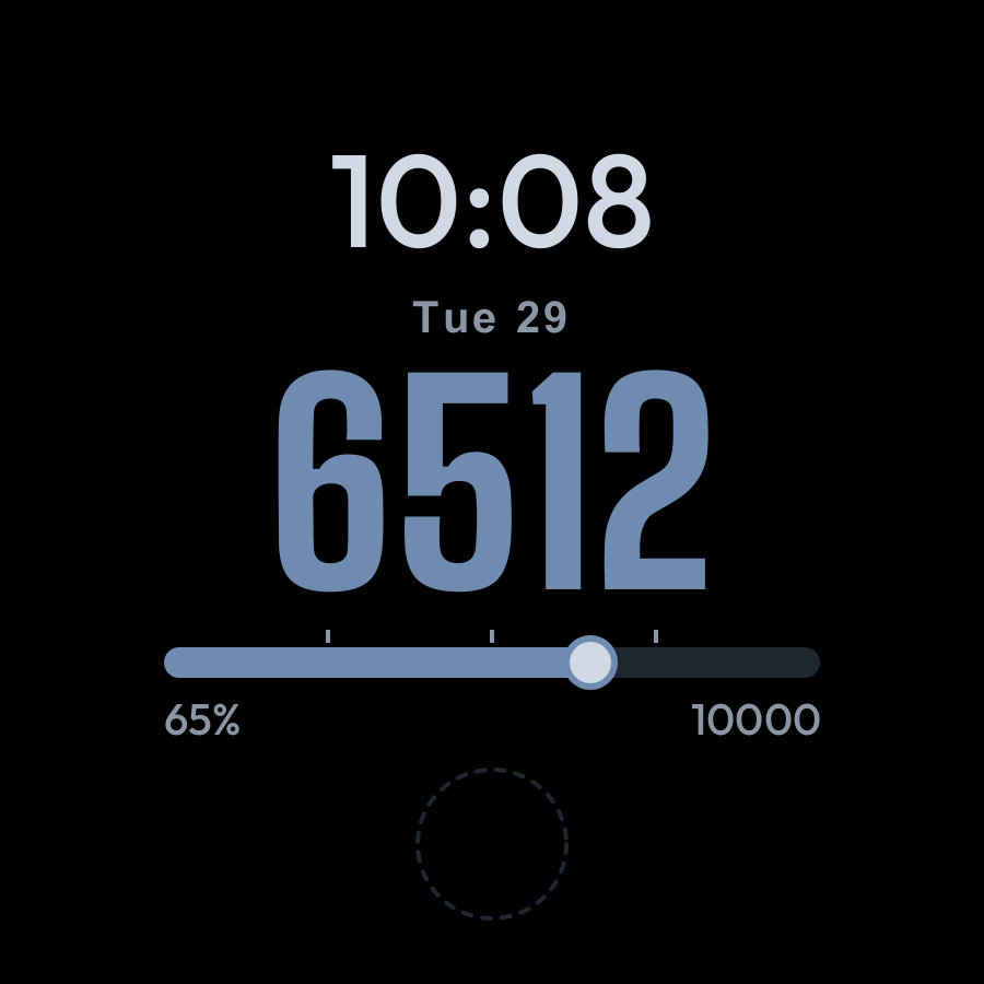 Walker watch face, Slate theme