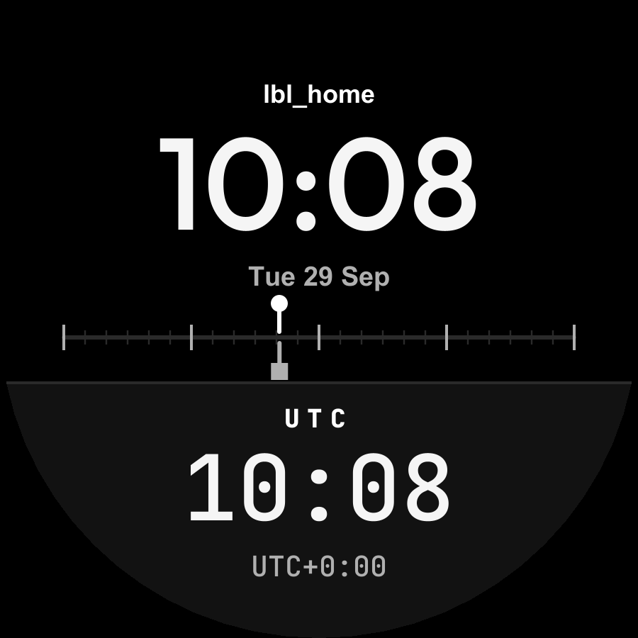 UTC watch face, Snow theme