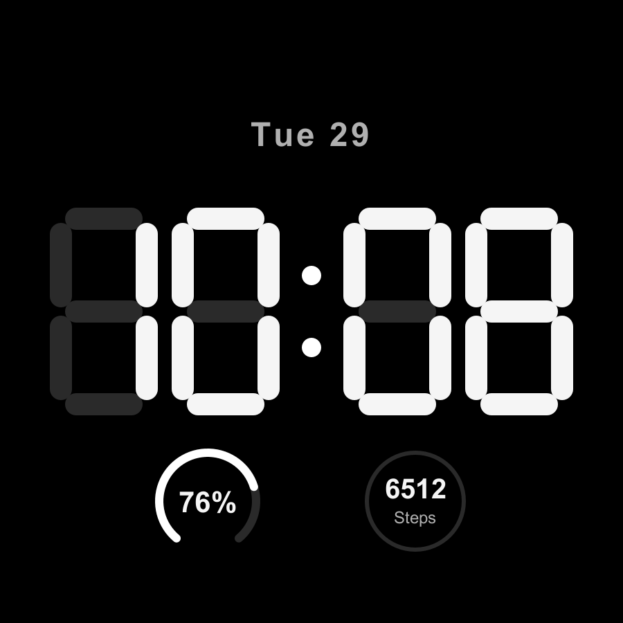 Morph watch face, Snow theme