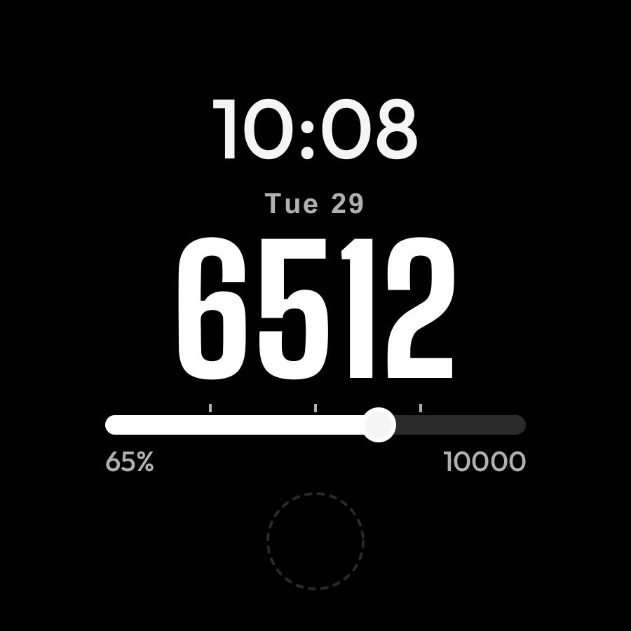 Walker watch face, Snow theme