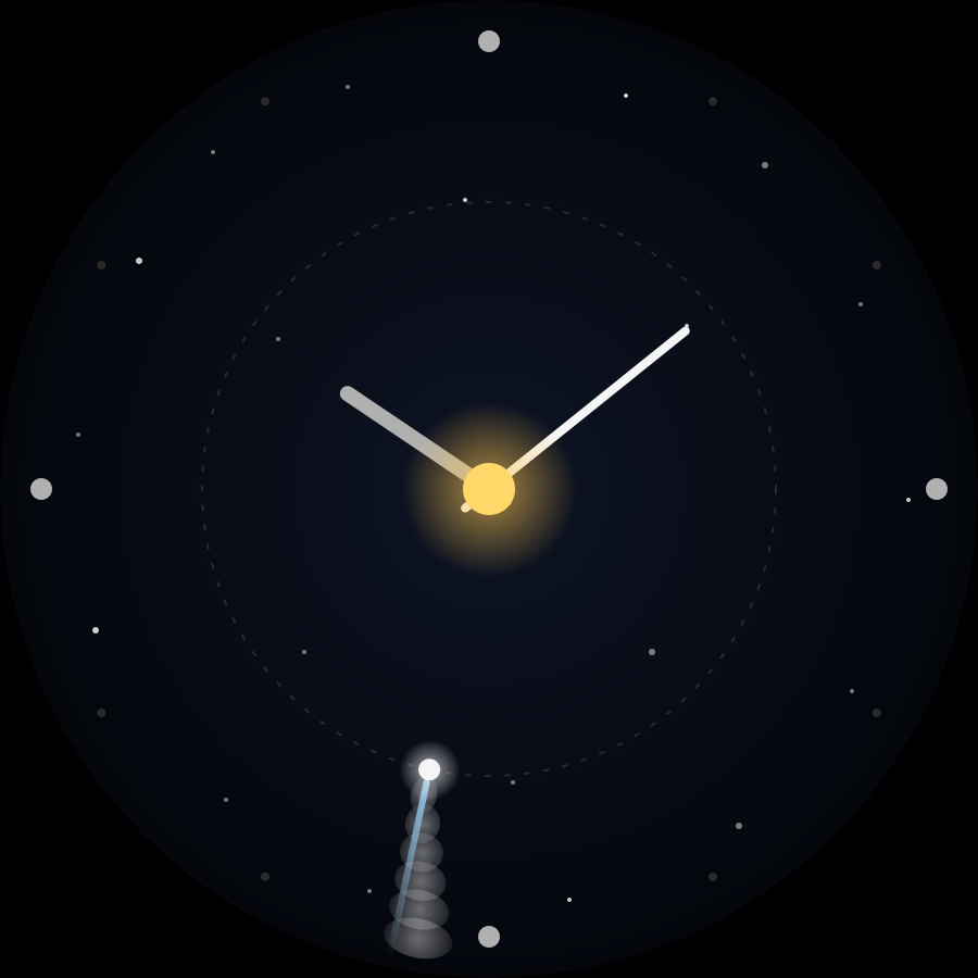 Comet watch face, Snow theme