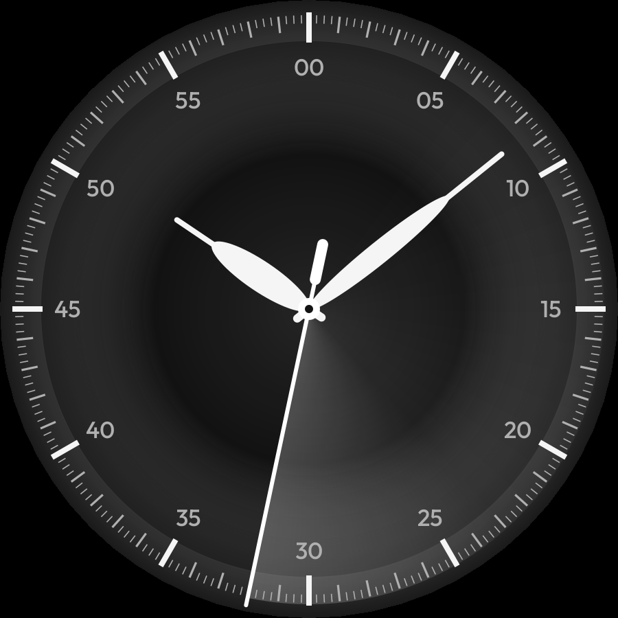 Sweep watch face, Snow theme
